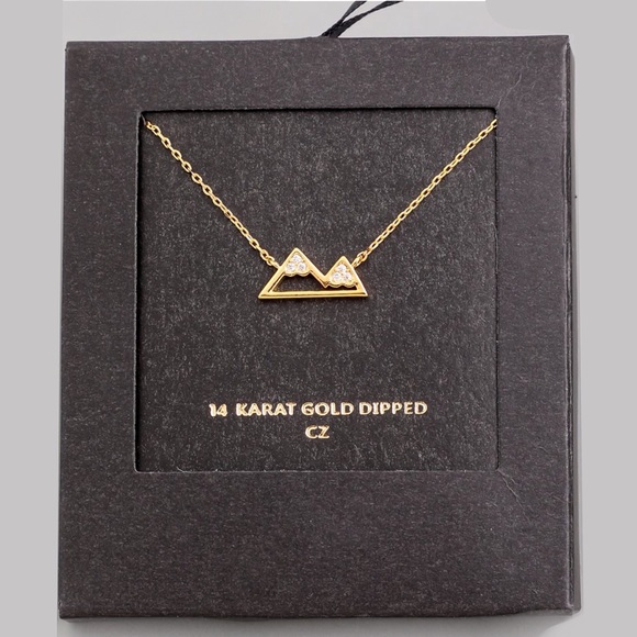 Mountain Peaks Pendant Necklace 14Karat Gold - Picture 2 of 5